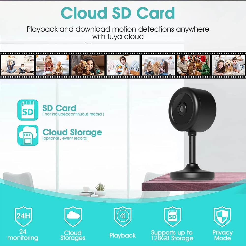 ZORBES Security Camera with WiFi for Home 1080P HD Baby Monitor Camera Wireless Smart Camera for Home Security Motion Detection Night Vision Pet Baby Camera for Monitoring 2-Way Audio SD Card & Cloud Storage ZORBES Security Camera with WiFi for Home 1080P HD Baby Monitor Camera Wireless Smart Camera for Home Security Motion Detection Night Vision Pet Baby Camera for Monitoring 2-Way Audio SD Card & Cloud Storage